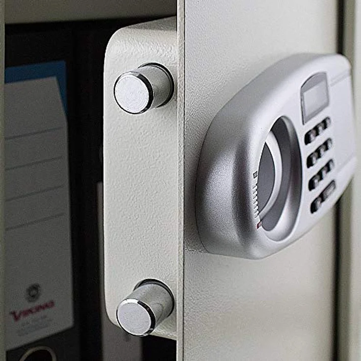 Safe Tresor Möbeltresor Wandtresor Aktentresor Geldschrank Maße(B-H-T): 350 mm x 520 mm x 360 mm - Türstärke: 4 mm lichtgrau – Bild 5