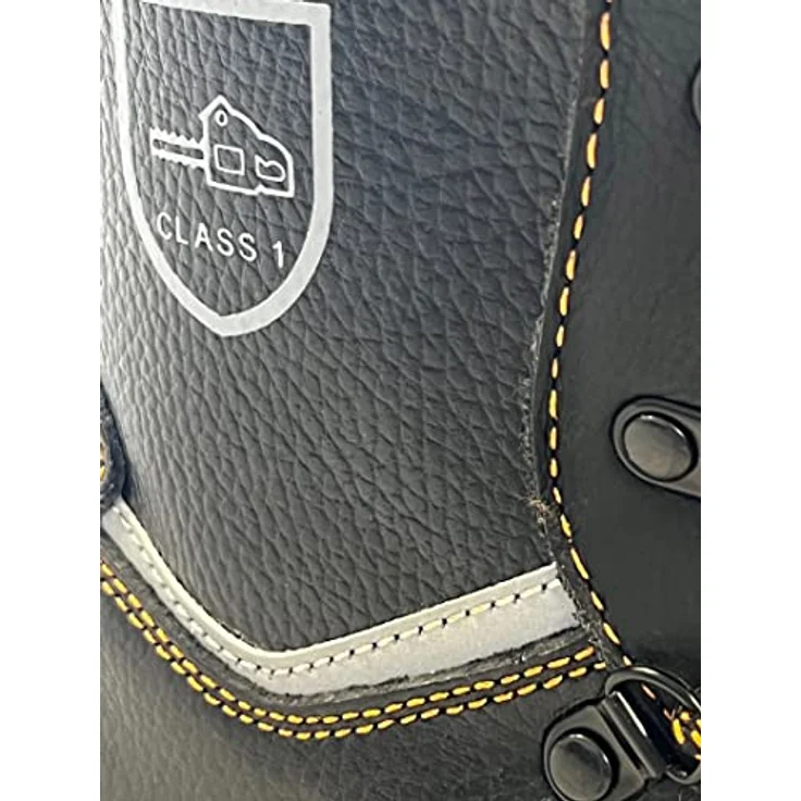 Trend Line Woodsafe Schnittschutzstiefel S3 schwarz Sicherheitsschuh, Vibram®-Laufsohle, Größe 46, wasserabweisendes Leder, antistatisch, öl- und kraftstoffbeständig – Bild 7