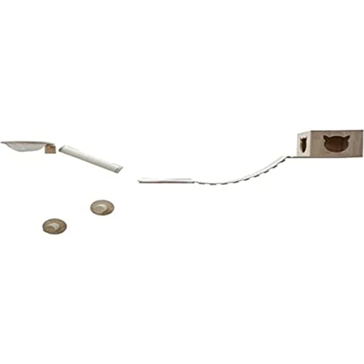 Kerbl Katzen Kletterwand Anden, Trittstufen Brett Säule Mulde Brücke Höhle 7-TLG – Bild 1