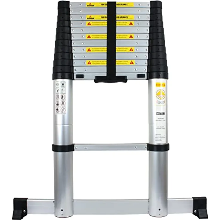 ProDec CCTL38B 3,8 m Click 'n' Climb PRO Teleskopleiter, silberfarben