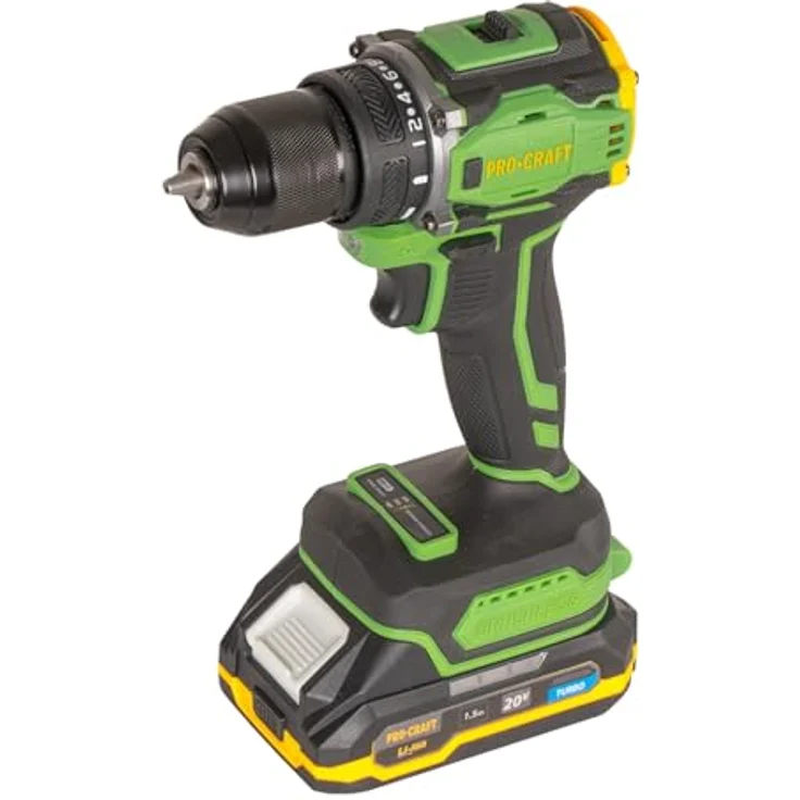Procraft PA18Pro Akku Bohrschrauber 20 V, 30 Nm, Brushless, inkl. 1x 1,5 Ah Akku, Ladegerät und Koffer – Bild 2