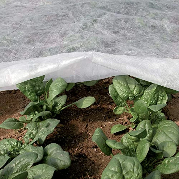TENAX Ortoclima Wachstumsvlies 1,60x5 m Weiß, leichtes Frost- und Schutzvlies aus 100% Polypropylen, für Pflanzen- und Kulturschutz, atmungsaktiv, 17 g/m² – Bild 5