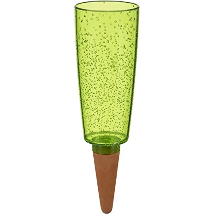 Scheurich Copa XXL, Wasserspender aus Kunststoff und Tonkegel, Green, 32 cm hoch, 1,0 Vol. Bewässerungszubehör – Bild 2
