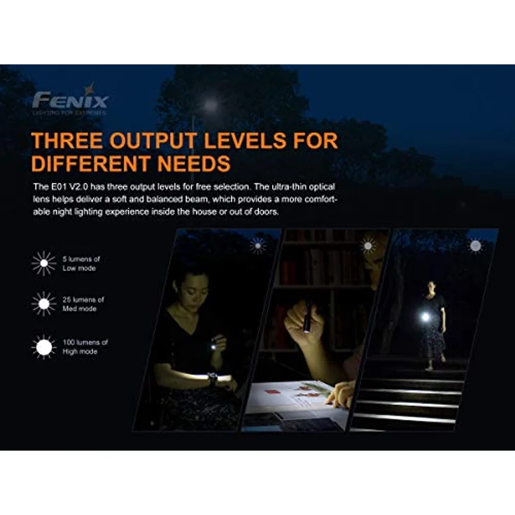 Fenix E01 V2.0 Taschenlampe für den Schlüsselbund – Bild 4