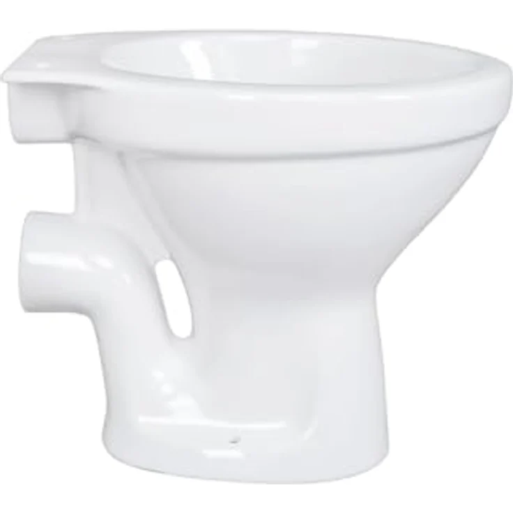 Belvit Tiefspül-WC BV-SW5001, Stand WC Toilette Abgang Waagerecht Wand Tiefspüler Weiß – Bild 4