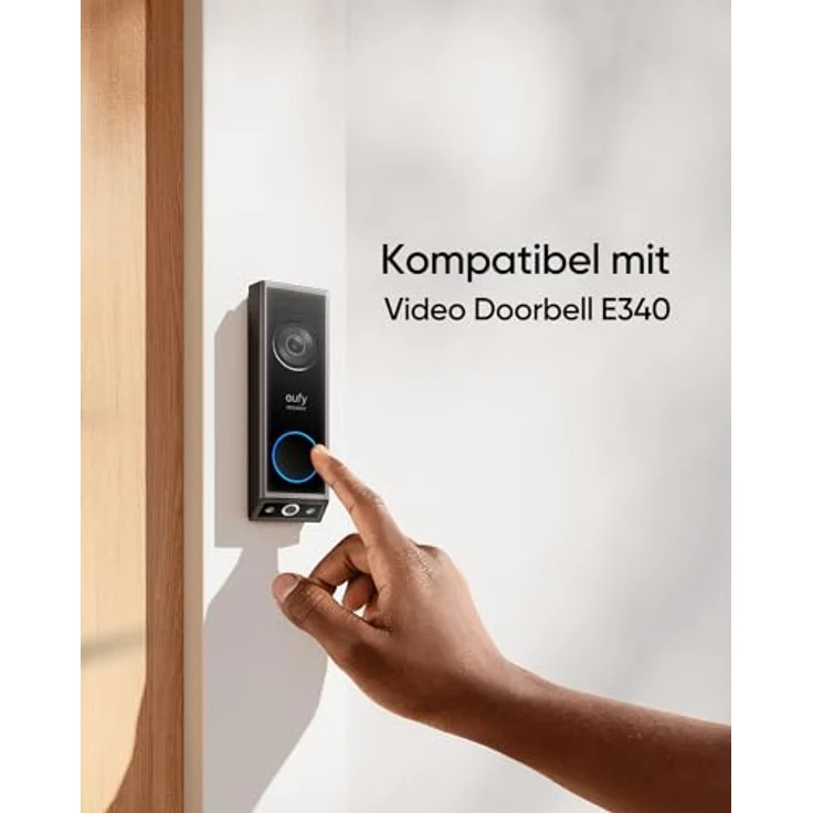eufy Security Video Doorbell Add-on Chime, Funkgong für Innen, einstellbare Lautstärke, 8 Melodien, gebührenfreie Nutzung, erfordert Video Doorbell E340 – Bild 3