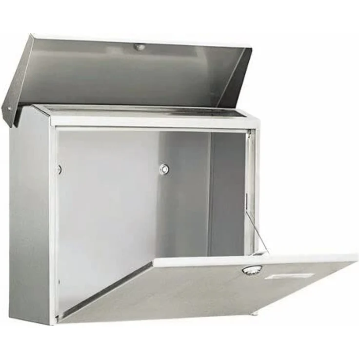 BURG-WÄCHTER, Briefkasten mit Öffnungsstopp, A4 Einwurf-Format, Edelstahl, Comfort 3913 Ni – Bild 4