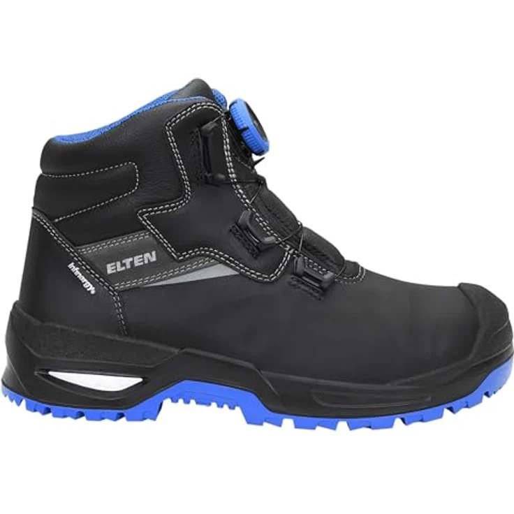 ELTEN Sicherheitsstiefel STEFANO XXSG BOA® black-blue Mid ESD S3, Gr. 45, rutschfeste PU/PU Sohle, atmungsaktives Textilfutter, EN ISO 20345:2022 zertifiziert – Bild 3