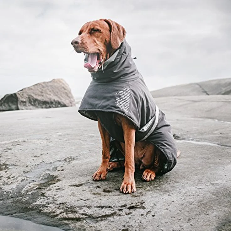 Hurtta Extreme Warmer Hundemantel für Winter, Winterjacke für Hunde, Dunkelgrau 45cm – Bild 2