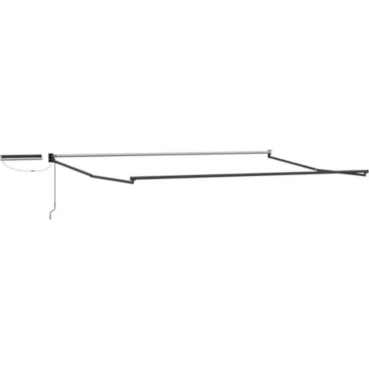 vidaXL Elektrische ausziehbare Markise, bordeauxrot, 4,5 × 3 m – Bild 8
