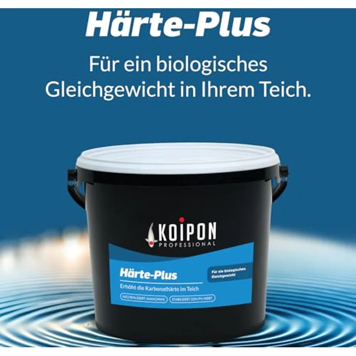 KOIPON Härte-Plus Teichpflege, KH- & pH-Wert Stabilisierung, Ammoniakreduzierung, Made in Germany – Bild 4