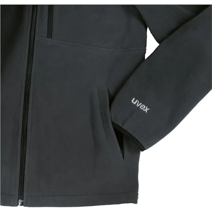 Uvex Fleecejacke UVEX suXXeed craft Fleecejacke men, sportives Design, optimaler Schutz vor Wind und Wetter, Microfleece, schwarz – Bild 3