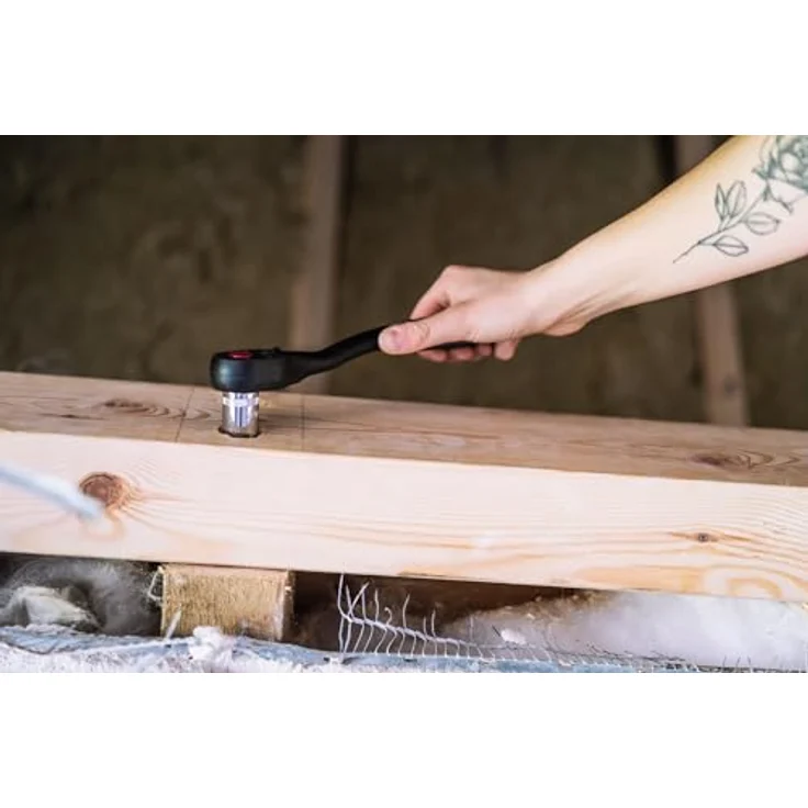 VIGOR V4425N Werkzeugkoffer, bestückt mit Antriebselementen für Vierkant und Sechskant, 1/4 Zoll und 1/2 Zoll – Bild 3