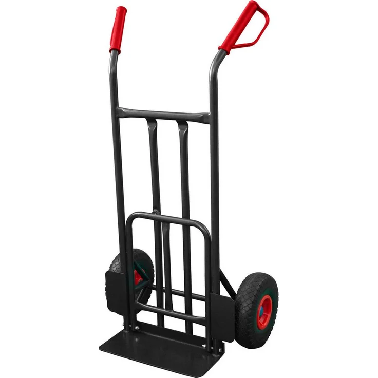 Pro-Bau-Tec Profi-Bau Sackkarre Extention Basis, max. 200 kg Tragkraft, pulverbeschichtete Stahlschweißkonstruktion, mit kugelgelagerten PU-Rädern, erweiterbare Ladefläche 41 x 31 cm