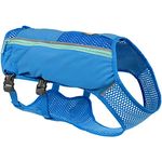 RUFFWEAR Trail Runner Running Weste Blue Pool S, Laufweste für Hunde mit verstellbarem Rucksack-Design