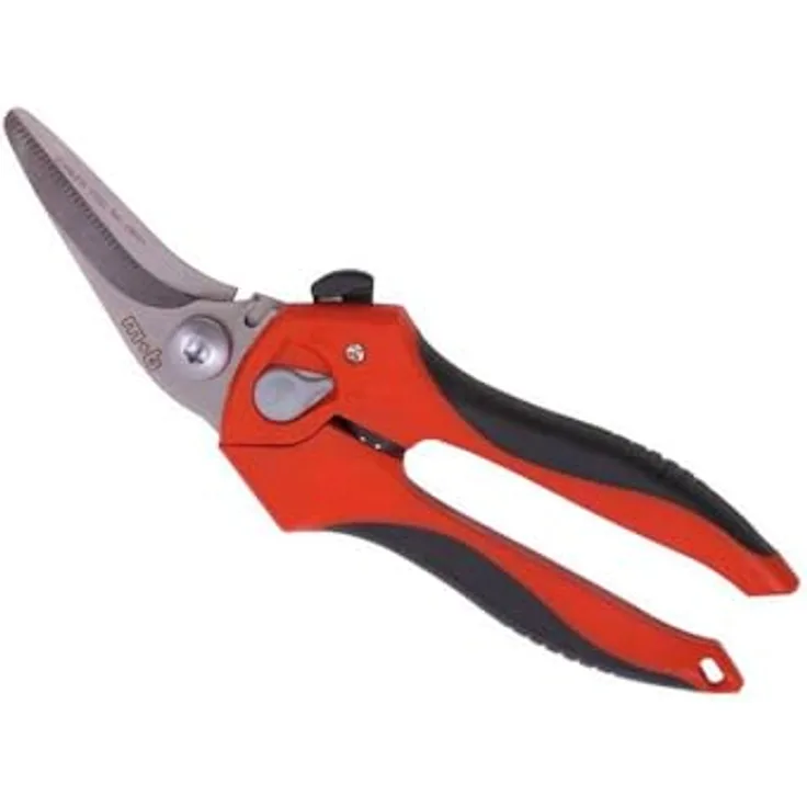 Peddinghaus MOB Outillage Universalschere gebogene Form 200mm, Edelstahl, selbstschärfende Klingen, rutschhemmende gezahnte Schneide
