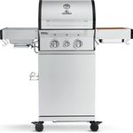 BURNHARD Gasgrill Fred, 2-Brenner Gasgrill, 900 Grad Infrarot-Keramikbrenner, 2023er Version, 10,5 kW Gasgrill 2 Brenner Deluxe