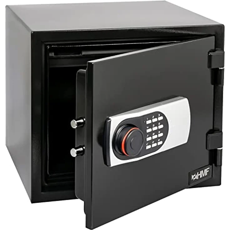 HMF 46161 Safe Tresor Feuerfest 60 Minuten mit Zahlenschloss | 41,2 x 35,5 x 36,3 cm – Bild 1