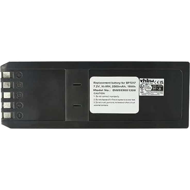 vhbw Akku kompatibel mit Fluke DSP100, DSP2000 Messgerät (2500mAh, 7,2V, NiMH) - Leistungsstarker Austausch-Akku für Messtechnik – Bild 1