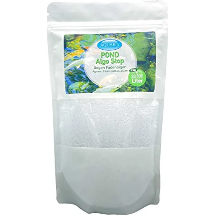 Aquaris Pond Algo Stop Teichpflege-Produkte für Teichfische Nicht nur dem bereits vorhandenen Algenbewuchs, sondern auch der Bildung Neuer Fadenalgen zuverlässig 1 kg