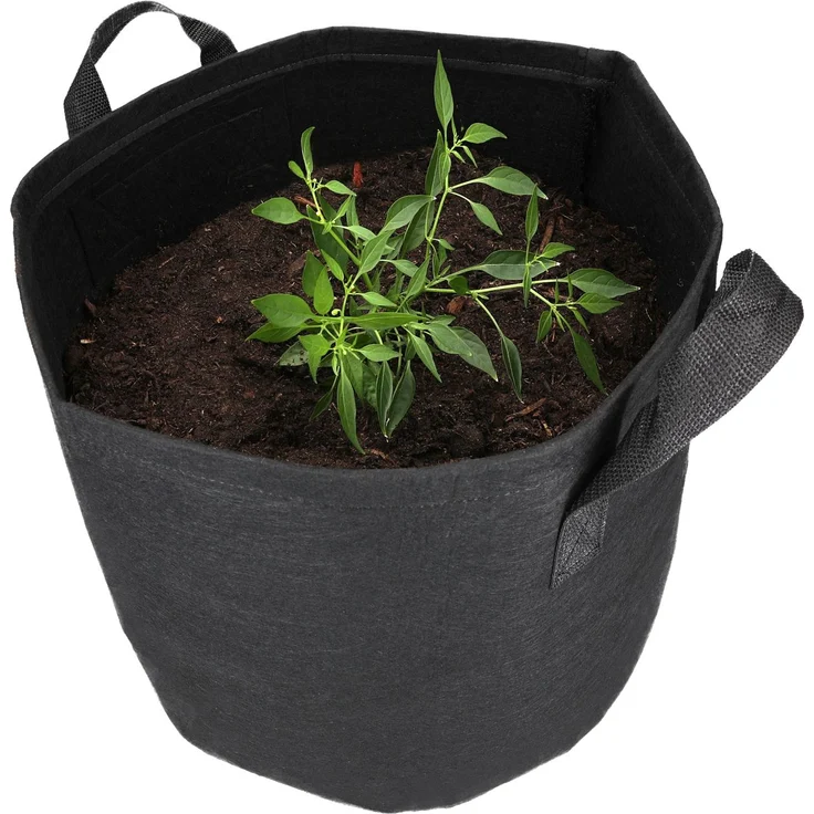 mumbi Pflanzsack aus Vliesstoff mit Griffen, 11 Liter – Bild 4