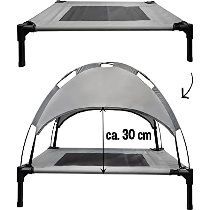 Nobby Hunde - Gartenliege Chill Cool - gemütlicher Liegeplatz mit Regen und Sonnenschutzdach – Bild 2