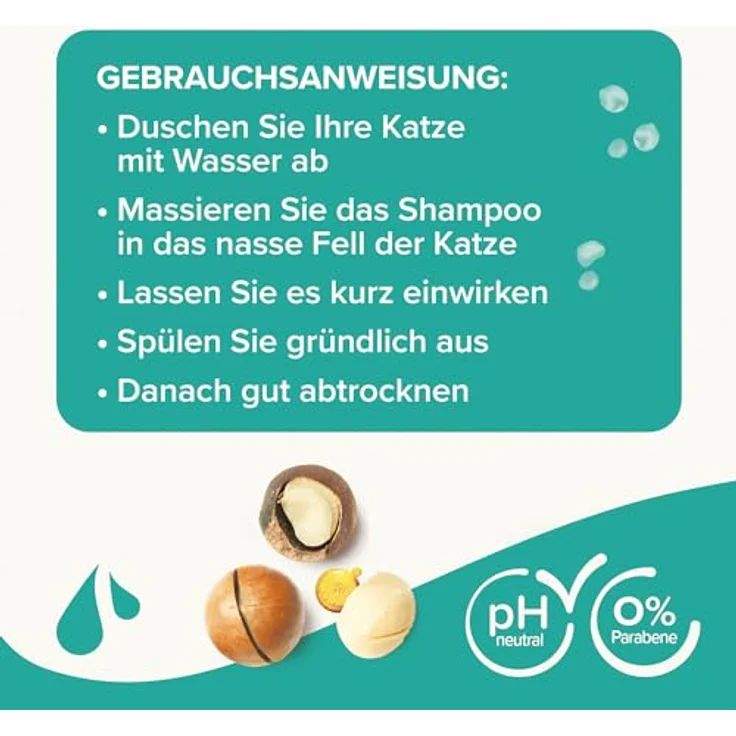 beaphar Tiershampoo für Katzen, sanfte Fellreinigung mit Macadamiaöl und Aloe Vera, 250 ml – Bild 6