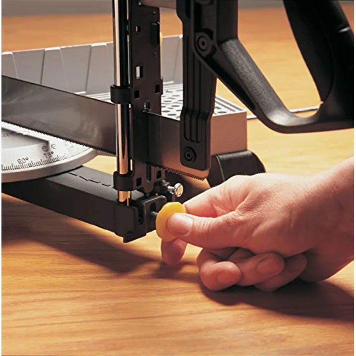 Stanley automatische Gehrungslade aus Metall mit Säge Feinsäge mit Universalsägeblatt 13 Zähne-Zoll 30, 45, 60 & 90° Winkel 1-20-800 – Bild 3