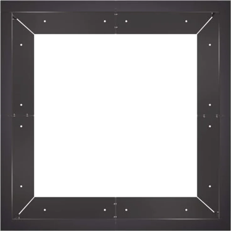vidaXL Beetumrandung Stützmauer, 4 Stück, 100 x 100 x 30 cm, modulare Stahlkonstruktion, wetterbeständig, schwarz – Bild 8