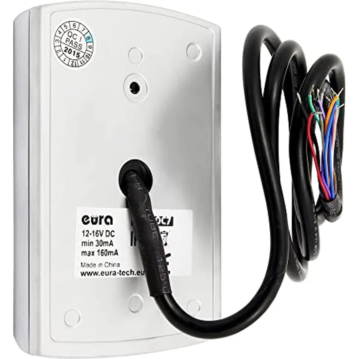 EURA AC-20C7-2, Codeschloss Zugangskontrolle mit Tastatur, RFID, wasserdicht IP55, Hintergrundbeleuchtung, vandalensicher, 2 Zonen (1000 + 10 Benutzer) – Bild 5