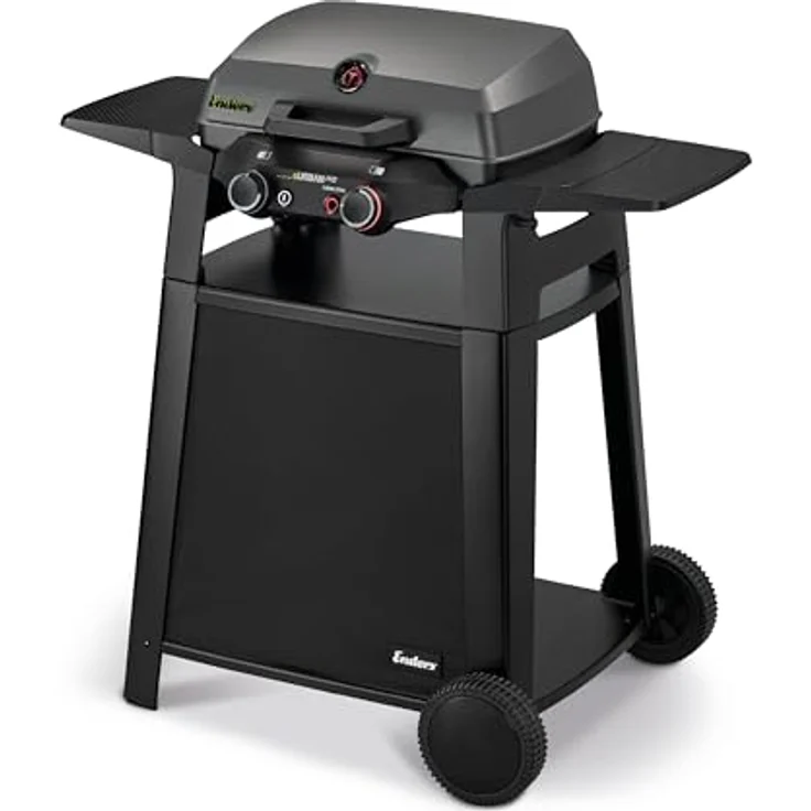 Enders eUrban Pro 2 Turbo Mobil, Elektrogrill mit 2,2 kW Leistung, emailliertem Gussrost und Trolley – Bild 1