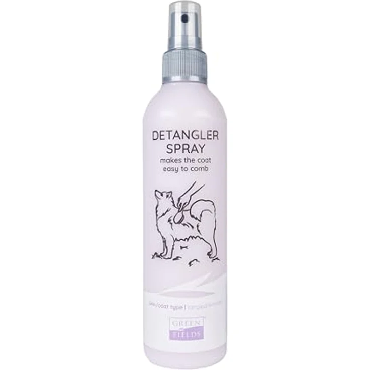 Greenfields Entfilzungsspray (Detangler), 250 ml, pH-neutral und allergenfrei für langhaarige und lockige Hunde – Bild 1