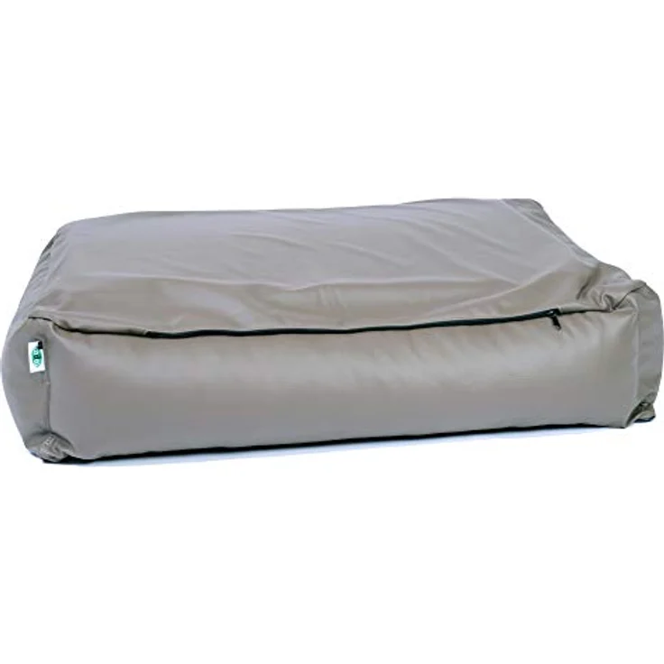 CopcoPet Hundebett Paco Kunstleder Mocca XL ca. 110 x 90 cm - Robust, geruchsneutral, wasserabweisend – Bild 2
