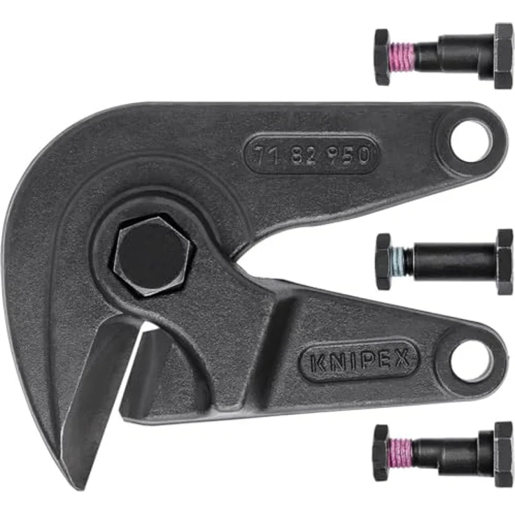 Knipex 71 89 950 Ersatzmesserkopf für 71 82 950, Schneidkopf für Baustahlmattenschneider komplett mit Schrauben – Bild 1