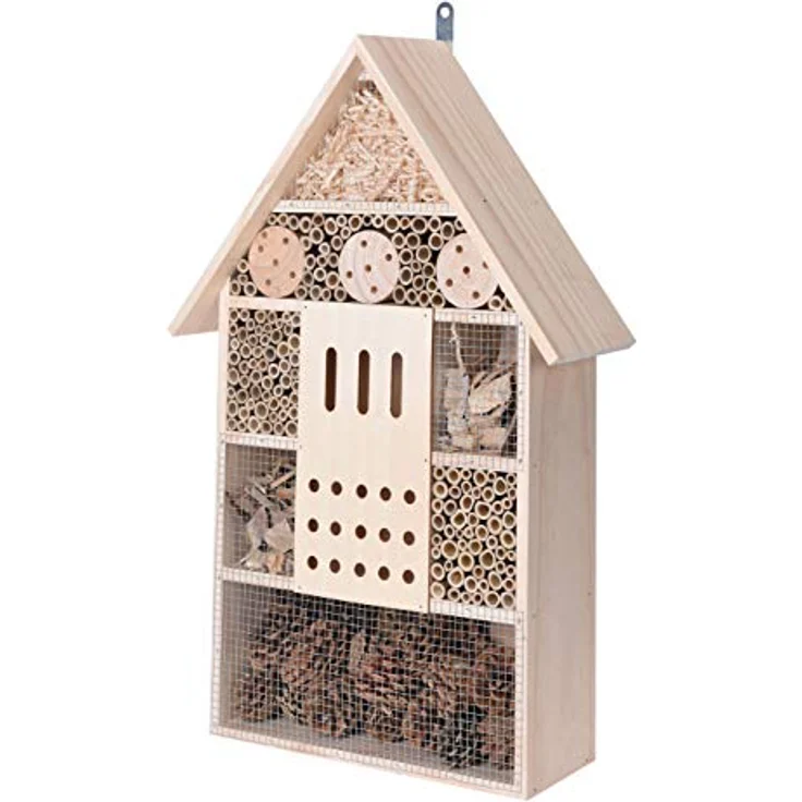 Spetebo Insektenhotel XXL zum aufhängen - 51 cm x 35 cm x 10 cm - Insektenhaus zum hängen