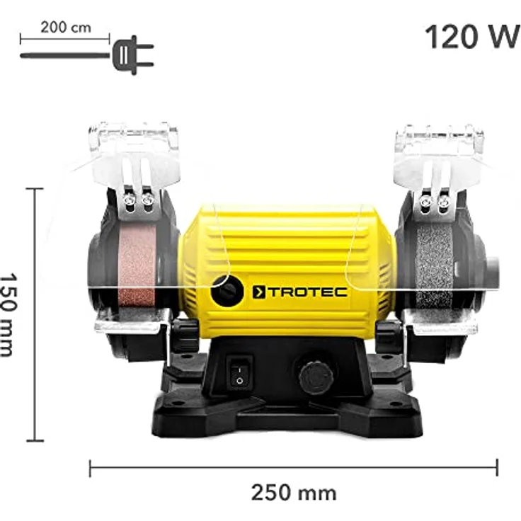 TROTEC Doppelschleifmaschine PBGS 10-120 | 120W Doppelschleifer, Multischleifer, Multifunktionsgerät | inkl. 100-teiligem Zubehör-Set – Bild 2