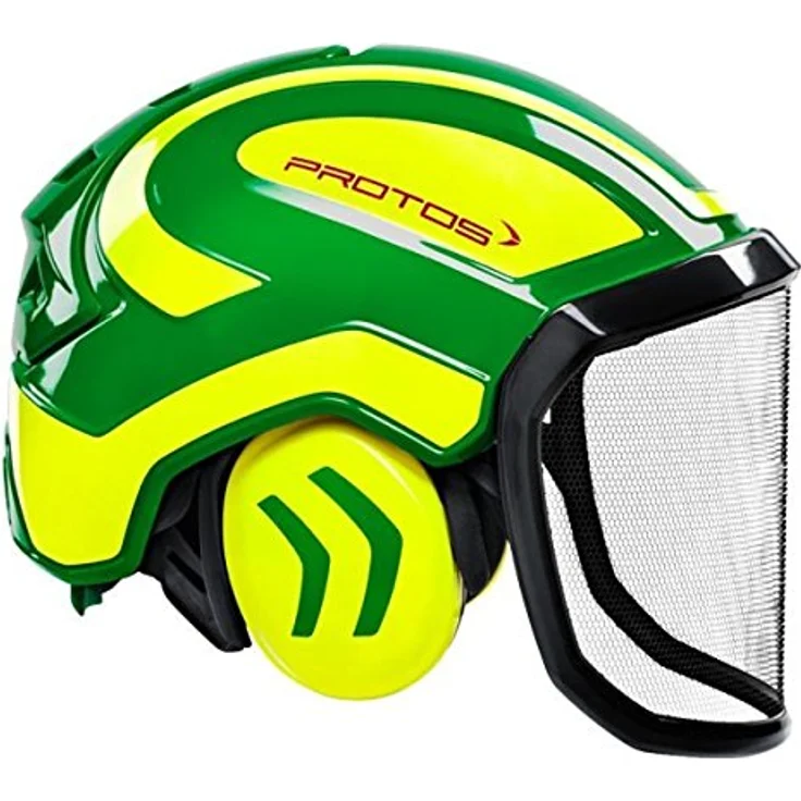 Protos Helm Integral Forest schwarz/gelb, feines Visier – Bild 6
