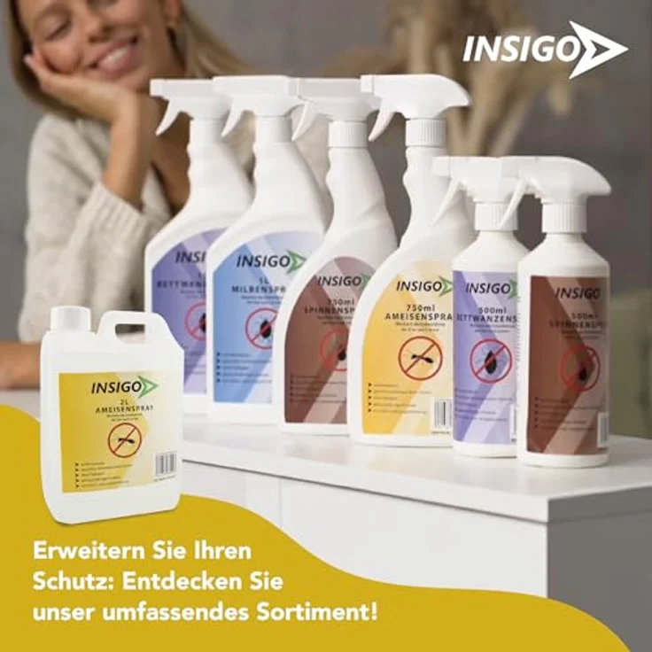 INSIGO Insektenspray Anti Ameisen-Spray 6 l, biozidfreie Formel, geruchsarm, brennt/ätzt nicht, für Innen- und Außenbereich – Bild 6