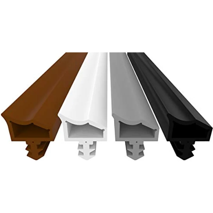 Dikara Türdichtung Braun 5m - Antidehnungsfaden, 4mm Nutbreite, 7mm Nuttiefe, 12mm Falz - Gummidichtung für Haustür und Zimmertür – Bild 1