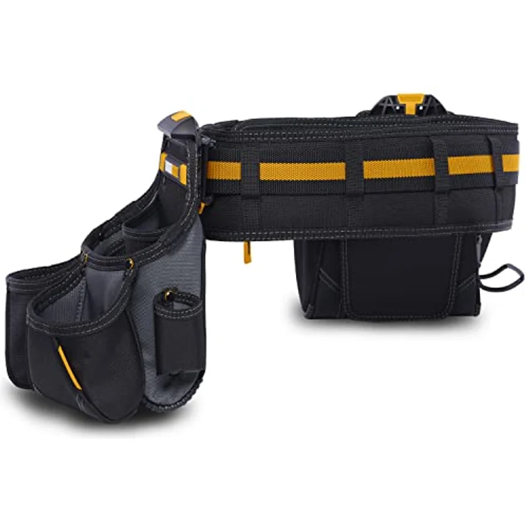 ToughBuilt TB-CT-111-3P ClipTech 3-teiliges Tradesman Werkzeuggürtel-Set, gepolsterter Gürtel, integrierte Ständer, Schwarz – Bild 3