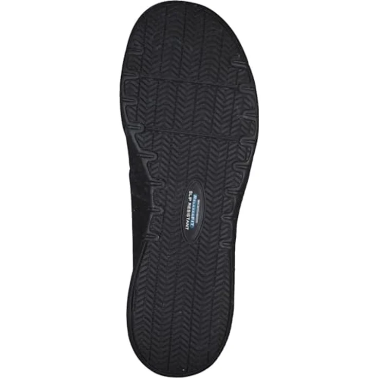Skechers Marsing Gmina Sicherheitsschuh, rutschhemmender Damen Berufs-Sneaker im Oxford-Stil, schwarz mit Air Cooled Memory Foam – Bild 6