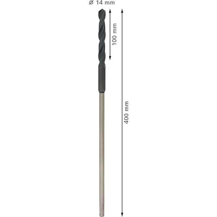 Bosch Schalungs- und Installationsbohrer PRO Wood HSS, SDS Plus, 14 x 400 mm, hohe Lebensdauer und auslaufende Spiralnut für spezielle Baustellenanwendungen – Bild 3