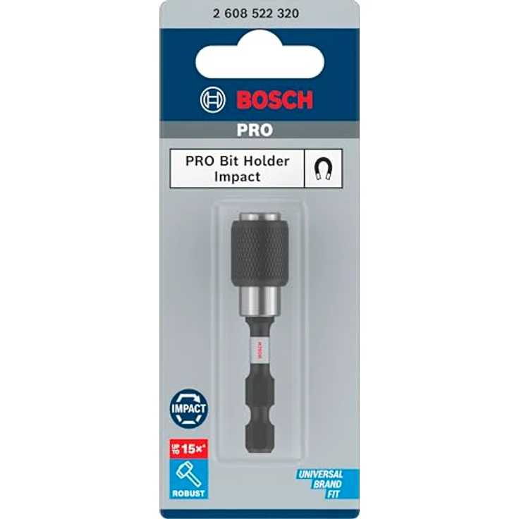 Bosch Professional Accessories 2608522320 Bosch Professional Schnellverschluss Bithalter (Impact Control, 1-4 Zoll Sechskantschaft, Pick and Click) – Bild 3