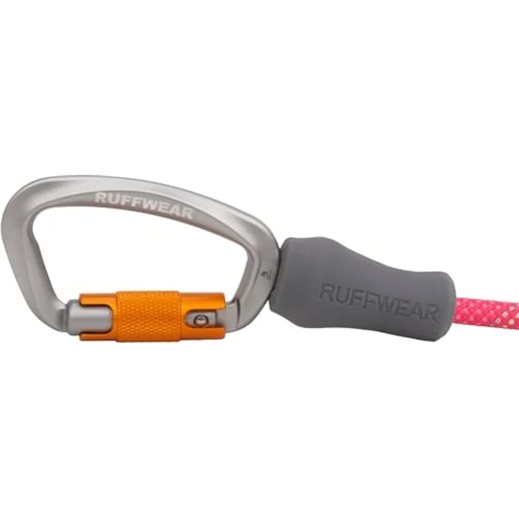 Ruffwear Knot-a-Leash Reflektierende Hundeleine, große, zugfreie 1,5 m Lange Hundeleine mit gepolstertem Griff, leichte und robuste Anti-Tangle-Leine, L, Fireweed Pink – Bild 2