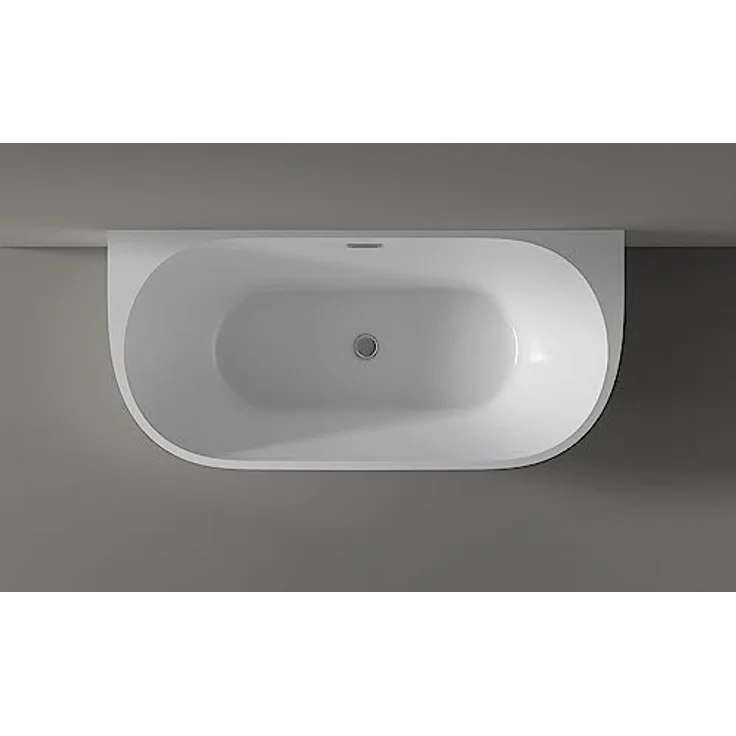 Bernstein NOVA CORNER Badewanne, freistehend, Acryl Weiß Matt, 170x78 cm, doppelwandig mit Pop-up-Ablauf – Bild 4