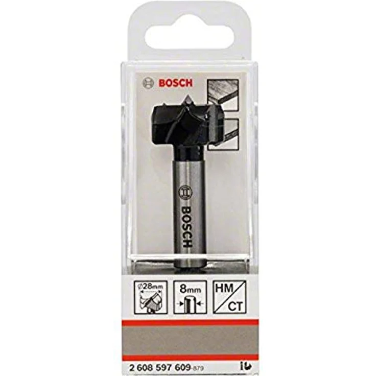Bosch Kunstbohrer hm ø 28 mm, Gesamtlänge 90 mm, Hartmetall mit Diamantschnitten für präzise Bohrungen in abrasiven Materialien – Bild 1