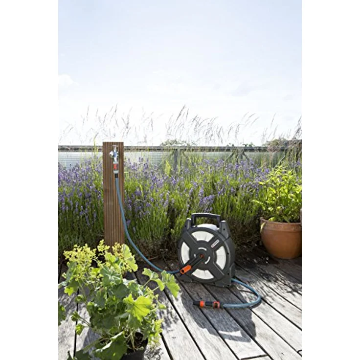 GARDENA Terrassen Schlauchbox city gardening 10 m Schlauch 11 mm Schlauchdurchmesser 18400-20 grau – Bild 2