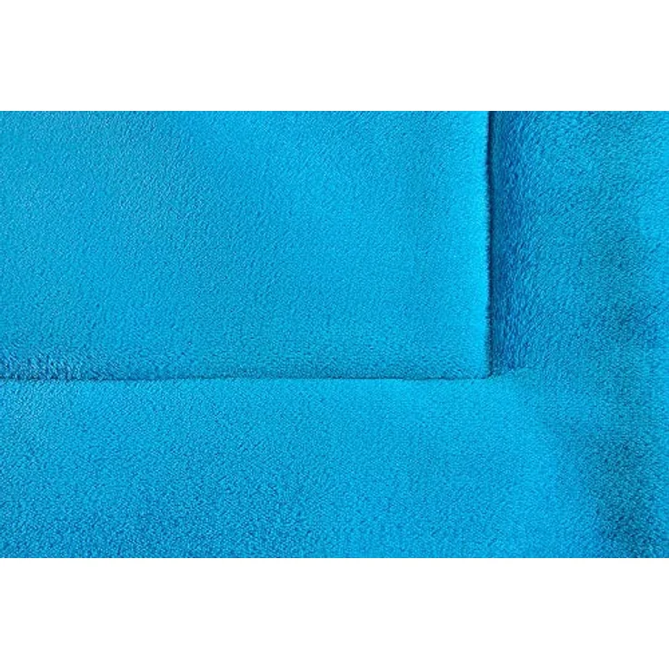KAHU Faltbare Hundedecke für unterwegs (60 x 80 cm) • Hunde Reisedecke als praktische Tragetasche • Hundedecke zum Mitnehmen • Liegekissen Hund • Hundematte waschbar • Farbe: Türkis – Bild 5