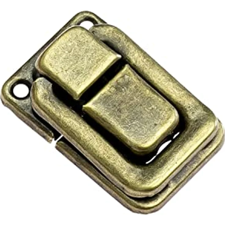 HMF 6492 Spannverschluss aus Metall für Vintage Koffer | 2 Stück | 25 x 38 mm | Bronze – Bild 5