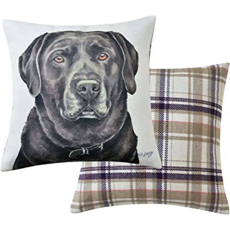 Maturi Viceni Hundekissen, Schokoladenbraun, 43 x 43 cm, Polyester, Mehrfarbig